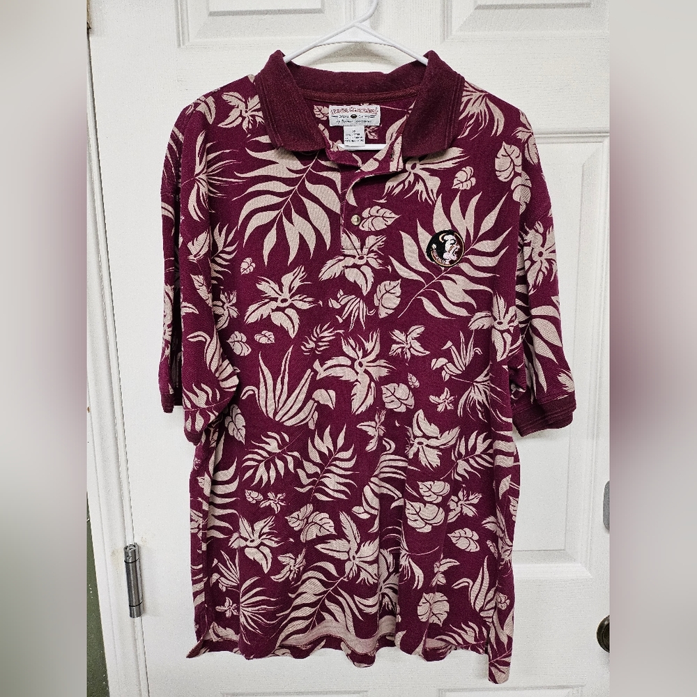 Florida State Seminole Vintage Floral Polo- Size XL- Great Condition!